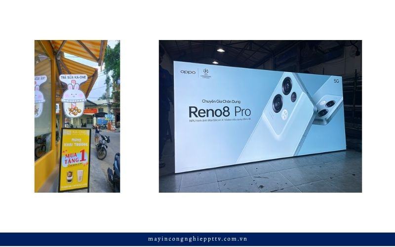 Mẫu hộp đèn bạt khung nhôm định hình 